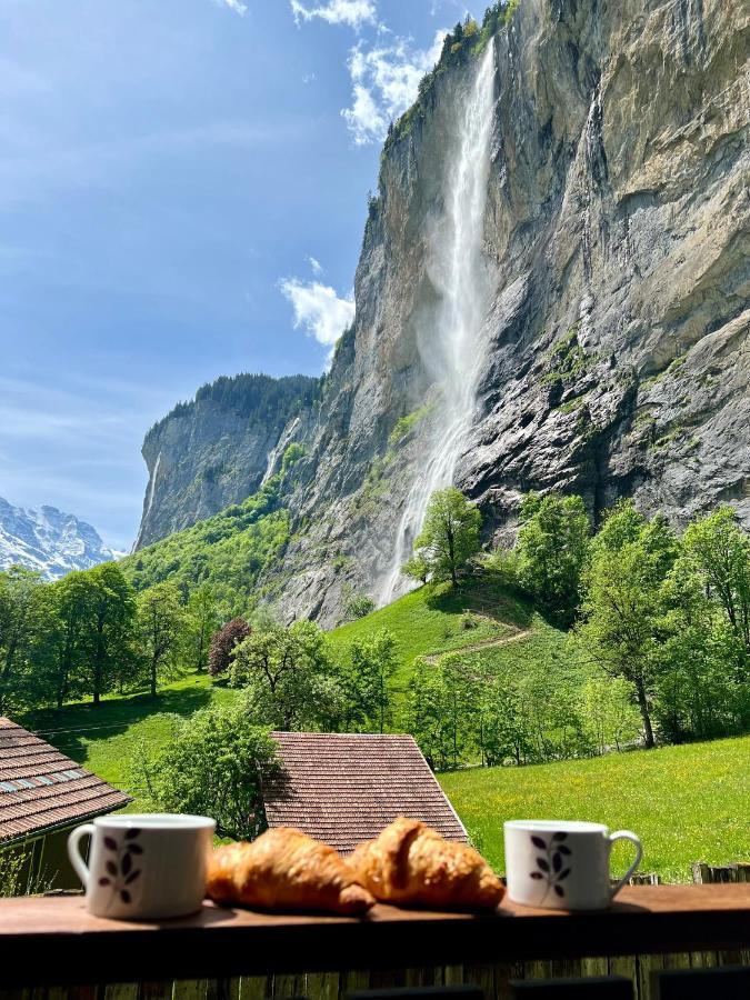 Breathtaking Waterfall Apartment Lauterbrunnen Exterior photo