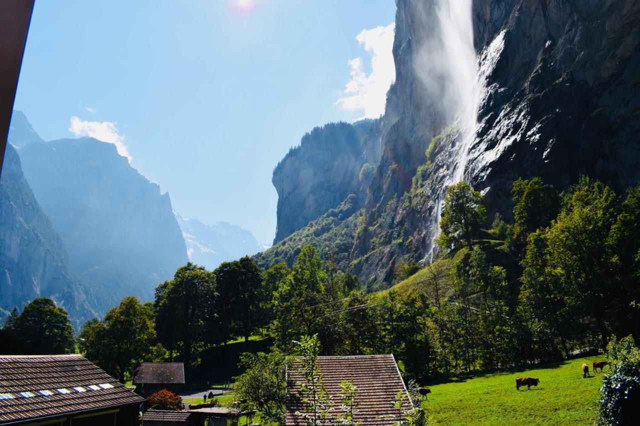 Breathtaking Waterfall Apartment Lauterbrunnen Exterior photo